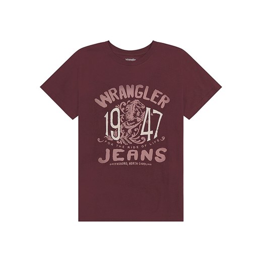 Wrangler Koszulka w kolorze bordowym Wrangler M Limango Polska okazja