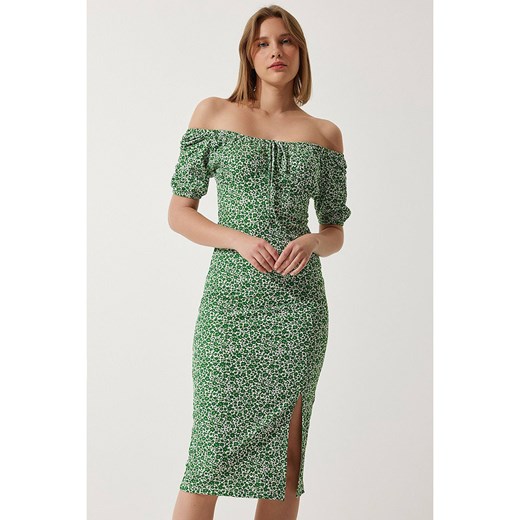 Happiness Istanbul Sukienka w kolorze zielonym Happiness Istanbul 38 promocyjna cena Limango Polska