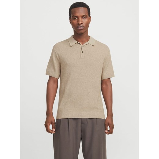 Jack &amp; Jones Koszulka polo &quot;Jprcccooper&quot; w kolorze beżowym ze sklepu Limango Polska w kategorii T-shirty męskie - zdjęcie 187627777