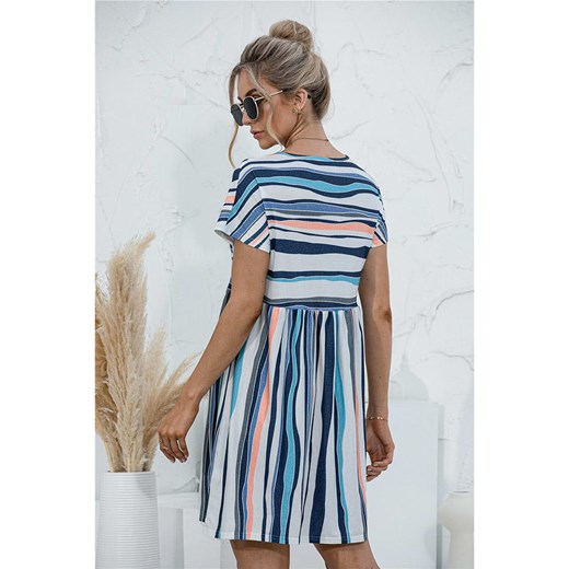 Ariel Tesoro Sukienka w kolorze granatowo-białym Ariel Tesoro 36 okazja Limango Polska