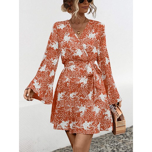 Ariel Tesoro Sukienka w kolorze brązowo-białym Ariel Tesoro 36 okazja Limango Polska