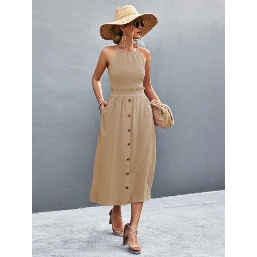 Ariel Tesoro Sukienka w kolorze beżowym ze sklepu Limango Polska w kategorii Sukienki - zdjęcie 187627979