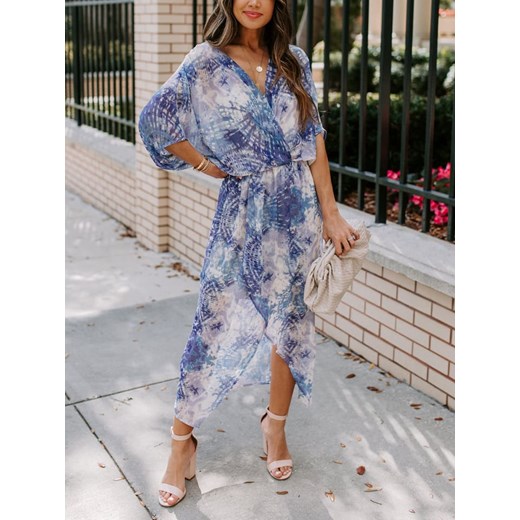 LA Angels Sukienka w kolorze niebiesko-kremowym ze sklepu Limango Polska w kategorii Sukienki - zdjęcie 187628147