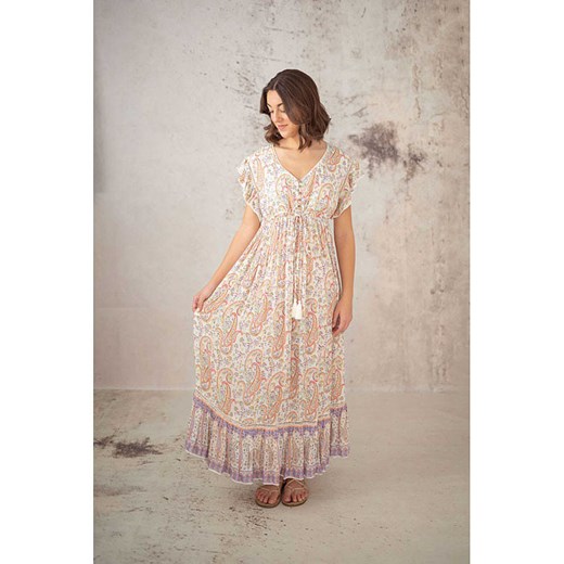 Lula Natura Sukienka w kolorze beżowo-pomarańczowym ze sklepu Limango Polska w kategorii Sukienki - zdjęcie 187628549