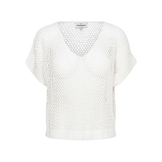 &amp;Co Woman Sweter &quot;Beth&quot; w kolorze białym &co Woman L wyprzedaż Limango Polska