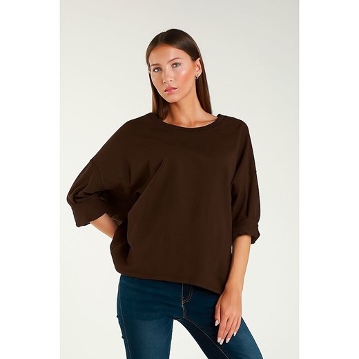 Tamba Bluza w kolorze brązowym ze sklepu Limango Polska w kategorii Bluzy damskie - zdjęcie 187629436