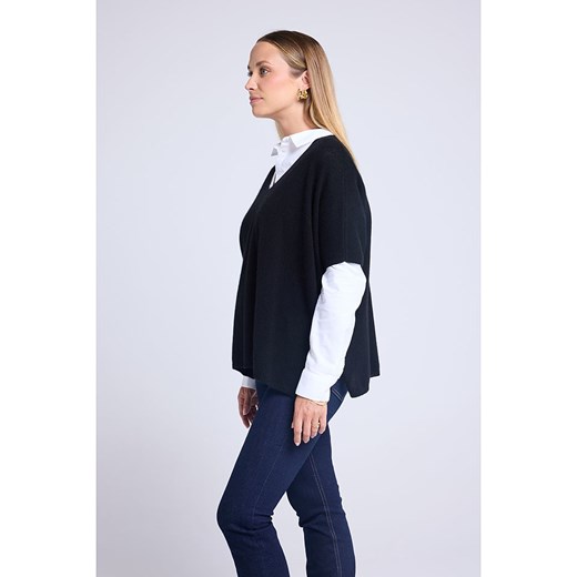 Maison Héritage Cashmere Kaszmirowy sweter w kolorze czarnym Maison Héritage Cashmere S/M promocyjna cena Limango Polska