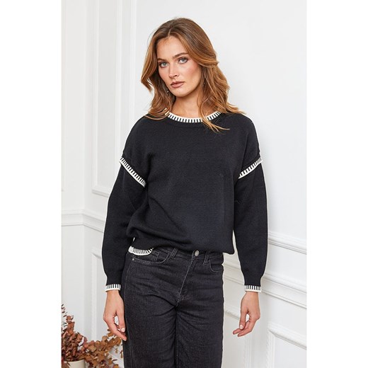 Joséfine Sweter &quot;Brami&quot; w kolorze czarnym ze sklepu Limango Polska w kategorii Swetry damskie - zdjęcie 187629588
