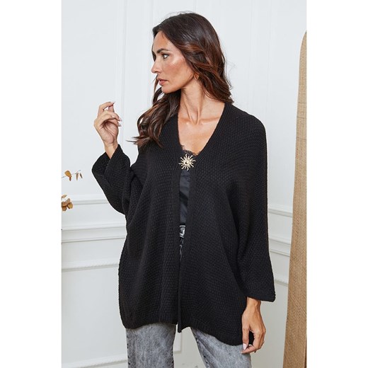 So Cachemire Kardigan &quot;Enouka&quot; w kolorze czarnym ze sklepu Limango Polska w kategorii Swetry damskie - zdjęcie 187629717