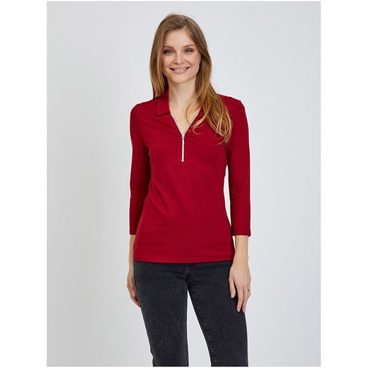 orsay Koszulka w kolorze czerwonym ze sklepu Limango Polska w kategorii Bluzki damskie - zdjęcie 187629927