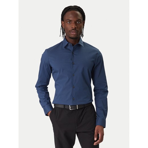 Calvin Klein Koszula Essentials LV019EU037 Szary Slim Fit ze sklepu MODIVO w kategorii Koszule męskie - zdjęcie 187630139