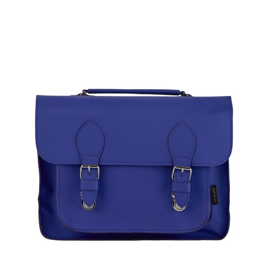 fioletowa torba skórzana na ramię i do ręki listonoszka Dalia ze sklepu Słoń Torbalski w kategorii Listonoszki - zdjęcie 187630439