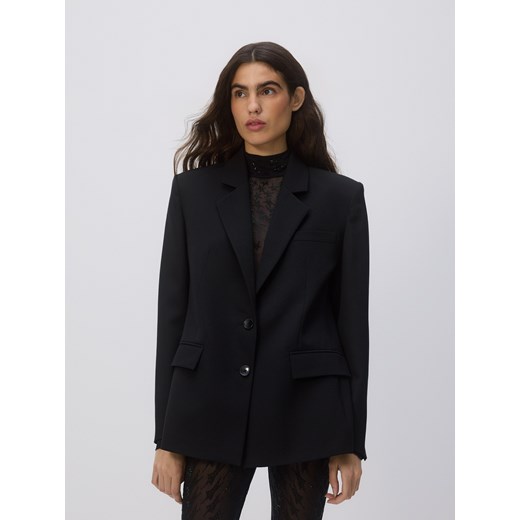 Reserved - Marynarka z wełną - czarny ze sklepu Reserved w kategorii Marynarki damskie - zdjęcie 187630595