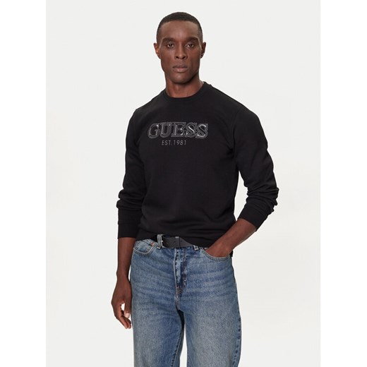 Guess Bluza M5BQ08 K9Z21 Czarny Regular Fit ze sklepu MODIVO w kategorii Bluzy męskie - zdjęcie 187630768