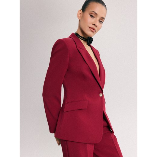 Mohito - Bordowa marynarka - kasztanowy ze sklepu Mohito w kategorii Marynarki damskie - zdjęcie 187631439