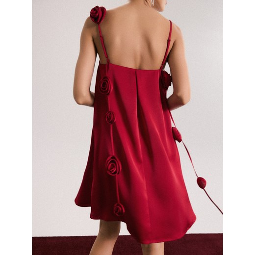 Mohito - Sukienka mini z odobnymi elementami - czerwony ze sklepu Mohito w kategorii Sukienki - zdjęcie 187632066