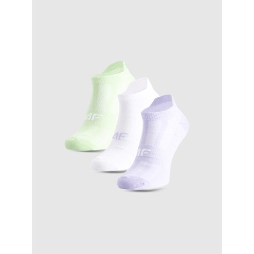 Dziewczęce skarpetki treningowe (3-pack) 4F 4FJWMM00UFSOF260 - multikolor ze sklepu Sportstylestory.com w kategorii Skarpetki dziecięce - zdjęcie 187632476