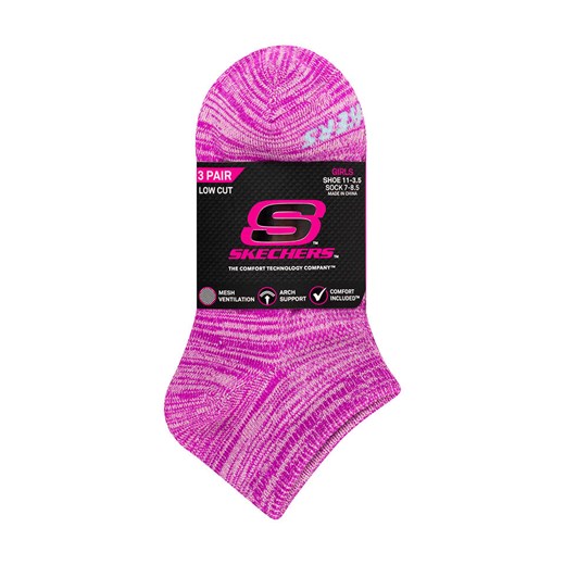 Skechers Skarpety (3 pary) w kolorze turkusowo-różowym Skechers 36-38 wyprzedaż Limango Polska