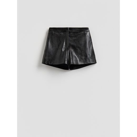 Reserved - Szorty w zwierzęcy wzór - czarny Reserved L Reserved