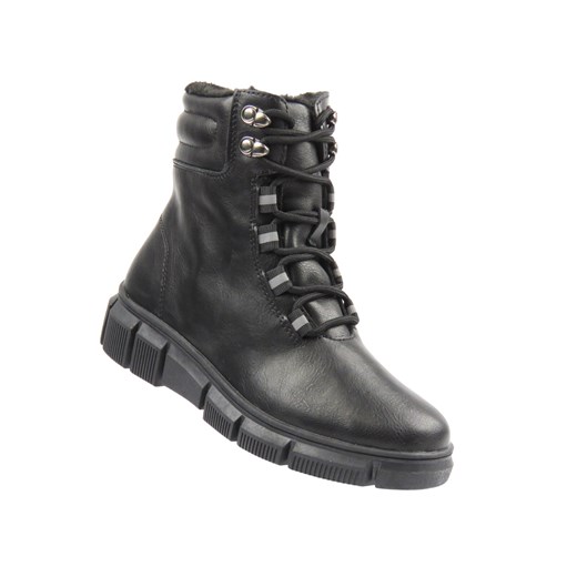 Wygodne botki damskie ze skóry Nika Komfort H-238, czarne ze sklepu ulubioneobuwie w kategorii Workery damskie - zdjęcie 187633326