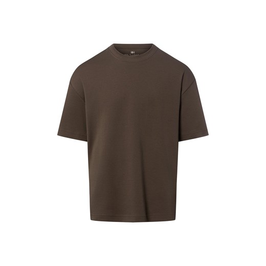 Nils Sundström Koszulka męska Mężczyźni Bawełna błotnisty jednolity ze sklepu vangraaf w kategorii T-shirty męskie - zdjęcie 187633746