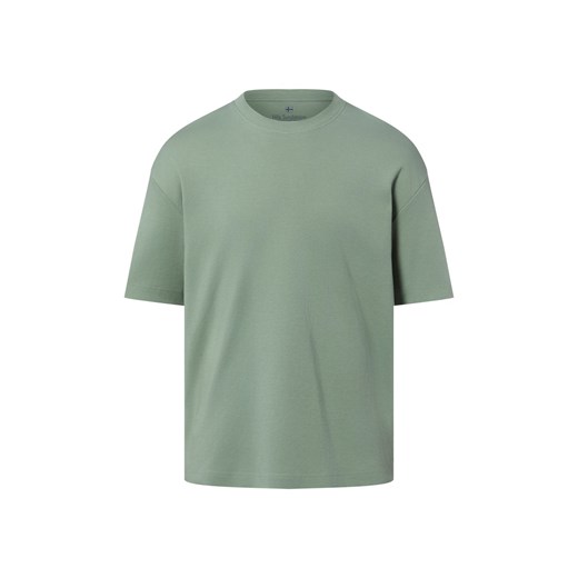 Nils Sundström Koszulka męska Mężczyźni Bawełna seledynowy jednolity ze sklepu vangraaf w kategorii T-shirty męskie - zdjęcie 187633748