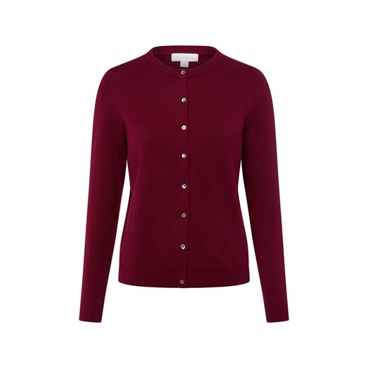 brookshire Kardigan damski Kobiety Bawełna bordowy jednolity ze sklepu vangraaf w kategorii Swetry damskie - zdjęcie 187633795