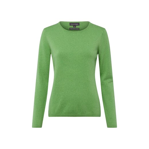 Franco Callegari Damski sweter z dzianiny z zawartością kaszmiru Kobiety groszkowy marmurkowy ze sklepu vangraaf w kategorii Swetry damskie - zdjęcie 187633815