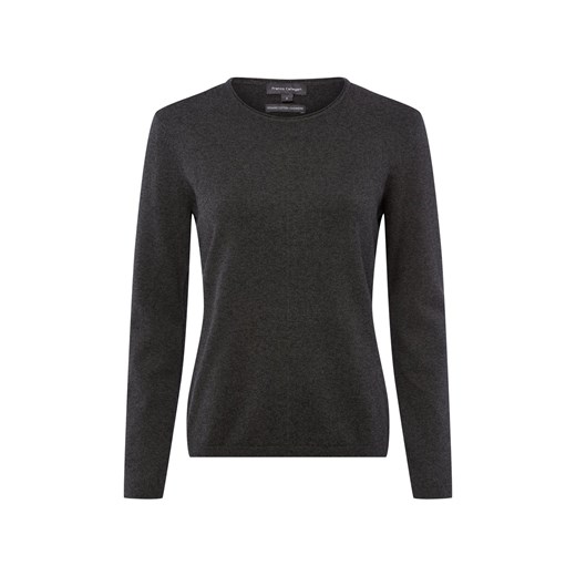 Franco Callegari Damski sweter z dzianiny z zawartością kaszmiru Kobiety antracytowy marmurkowy ze sklepu vangraaf w kategorii Swetry damskie - zdjęcie 187633816