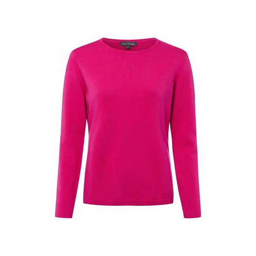 Franco Callegari Damski sweter z dzianiny z zawartością kaszmiru Kobiety wyrazisty róż marmurkowy ze sklepu vangraaf w kategorii Swetry damskie - zdjęcie 187633818