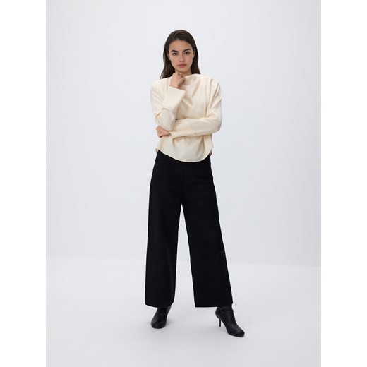 Reserved - Jeansy culotte - czarny ze sklepu Reserved w kategorii Jeansy damskie - zdjęcie 187634077