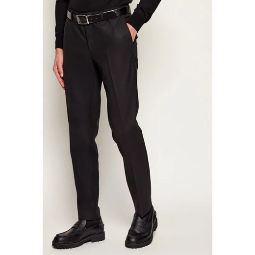 HUGO Wełniane spodnie Getlin232X | Slim Fit ze sklepu Gomez Fashion Store w kategorii Spodnie męskie - zdjęcie 187635155