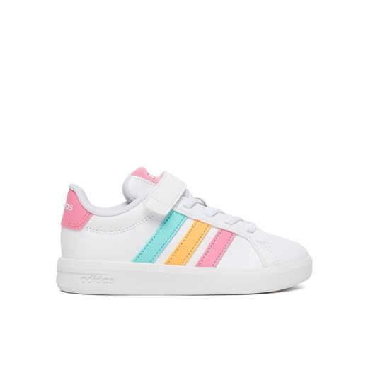 Sneakersy adidas Grand Court 3.0 El C KI6503 Biały ze sklepu eobuwie.pl w kategorii Buty sportowe dziecięce - zdjęcie 187635245