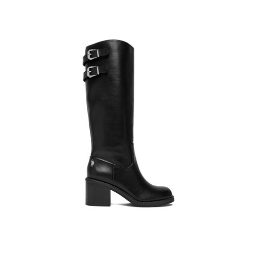 U.S. Polo Assn. Kozaki EO-SABINA001W/EY1 Czarny ze sklepu MODIVO w kategorii Kozaki damskie - zdjęcie 187635386