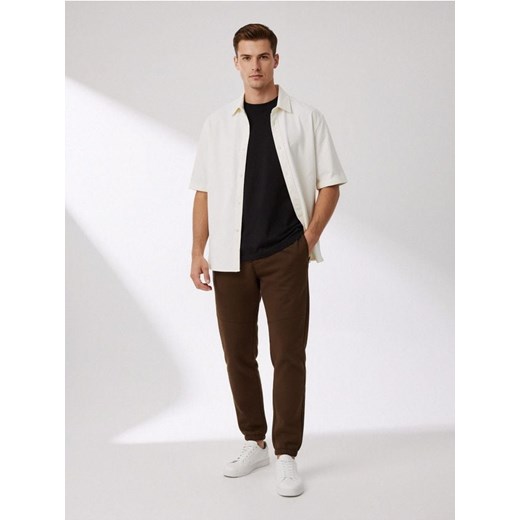 Sinsay - Spodnie regular fit - brązowy ze sklepu Sinsay w kategorii Spodnie męskie - zdjęcie 187636687