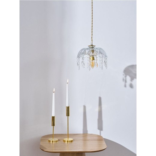 Sinsay - Szklana lampa wisząca z kryształkami - biały ze sklepu Sinsay w kategorii Lampy wiszące - zdjęcie 187636748