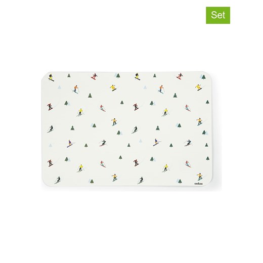 Trendy Kitchen by EXCÉLSA Podkładki stołowe (6 szt.) &quot;Cortina&quot; w kolorze białym - 43 x 28,5 cm ze sklepu Limango Polska w kategorii Podkładki na stół - zdjęcie 187636875