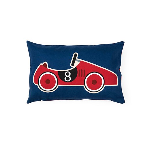 Trendy Kitchen by EXCÉLSA Poduszka &quot;Vintage Toys&quot; w kolorze czerwono-granatowym - 30 x 45 cm ze sklepu Limango Polska w kategorii Poduszki dekoracyjne - zdjęcie 187636937