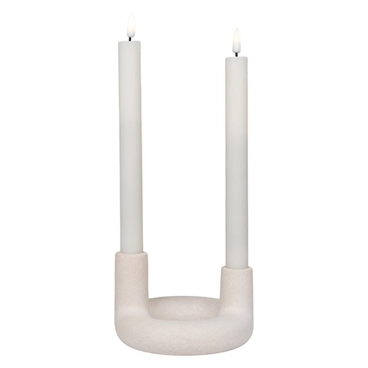 House Nordic Świecznik w kolorze beżowym - 13 x 8,5 cm ze sklepu Limango Polska w kategorii Świeczniki - zdjęcie 187636969