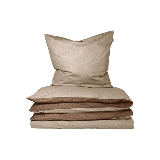 Schiesser Komplet pościeli flanelowej w kolorze beżowym ze sklepu Limango Polska w kategorii Pościele - zdjęcie 187636987