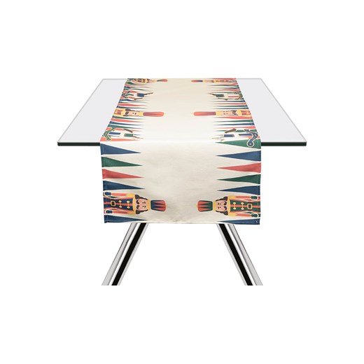 Trendy Kitchen by EXCÉLSA Bieżnik &quot;Vintage Christmas&quot; w kolorze biało-czerwono-zielonym - 140 x 45 cm ze sklepu Limango Polska w kategorii Obrusy i bieżniki - zdjęcie 187637008