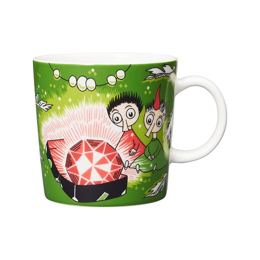 Moomin Kubek &quot;Thingumy and Bob&quot; w kolorze zielonym - 300 ml ze sklepu Limango Polska w kategorii Dzbanki i zaparzacze - zdjęcie 187637327