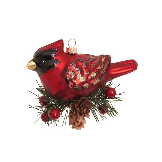 Krebs Glas Lauscha Ozdoba choinkowa w kolorze czerwonym - wys. 9 cm ze sklepu Limango Polska w kategorii Dekoracje bożonarodzeniowe - zdjęcie 187637455