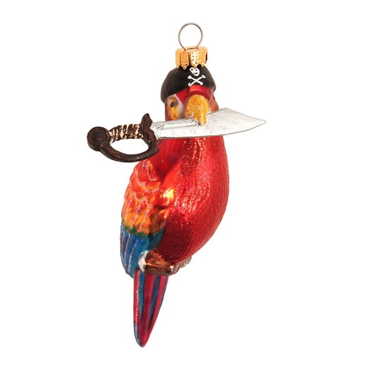 Krebs Glas Lauscha Ozdoba choinkowa w kolorze czerwonym - wys. 13 cm ze sklepu Limango Polska w kategorii Dekoracje bożonarodzeniowe - zdjęcie 187637458