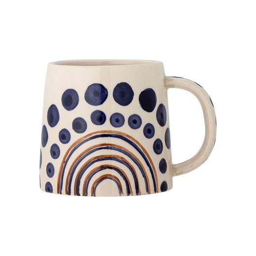 Bloomingville Kubek jumbo &quot;Shama&quot; w kolorze kremowo-granatowym - 515 ml ze sklepu Limango Polska w kategorii Dzbanki i zaparzacze - zdjęcie 187637738