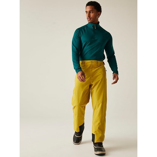 Dare 2b Spodnie narciarskie &quot;Achieve II&quot; w kolorze żółtym ze sklepu Limango Polska w kategorii Spodnie męskie - zdjęcie 187637949