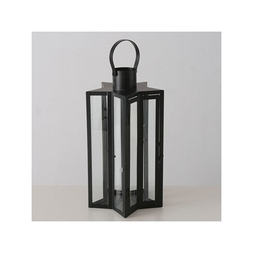 Boltze Lampion &quot;Estrella&quot; w kolorze czarnym - 22 x 40,5 cm ze sklepu Limango Polska w kategorii Świeczniki - zdjęcie 187638098