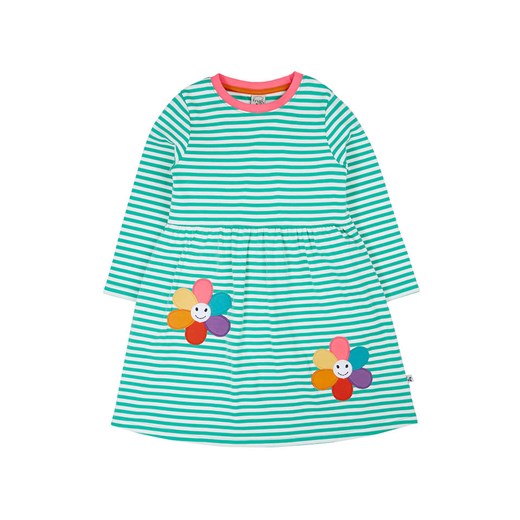 Frugi Sukienka &quot;Tammy&quot; w kolorze zielono-białym ze sklepu Limango Polska w kategorii Sukienki dziewczęce - zdjęcie 187638215