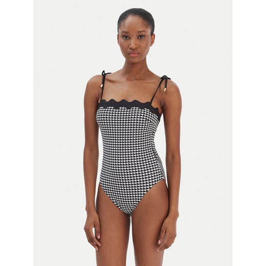 Seafolly Strój kąpielowy Gia Check Ric Rac 11097-282 Czarny ze sklepu MODIVO w kategorii Stroje kąpielowe - zdjęcie 187638968