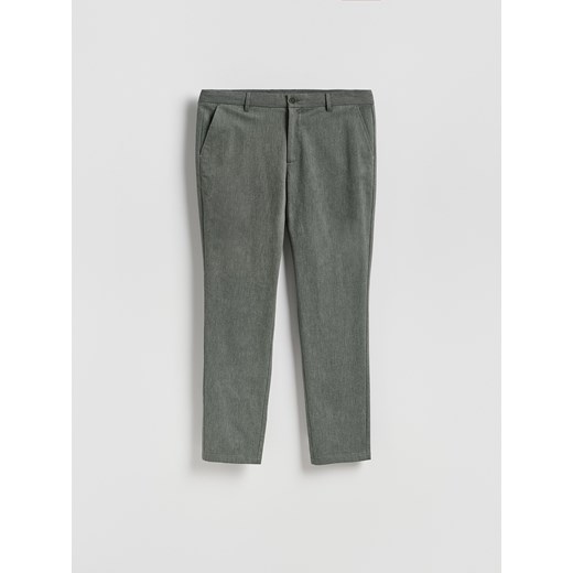 Reserved - Spodnie chino slim fit - jasnozielony ze sklepu Reserved w kategorii Spodnie męskie - zdjęcie 187639335